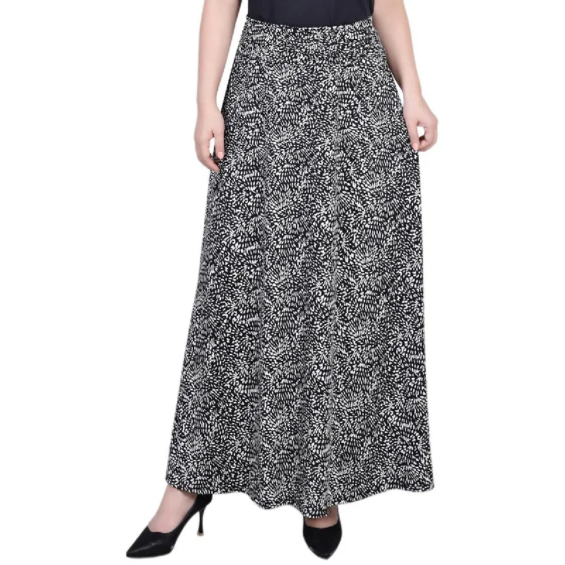 NY Collection Womens Petites Long Maxi Skirt