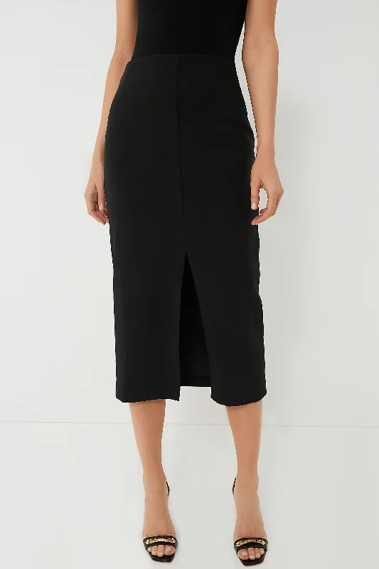 Black Louna Midi Skirt